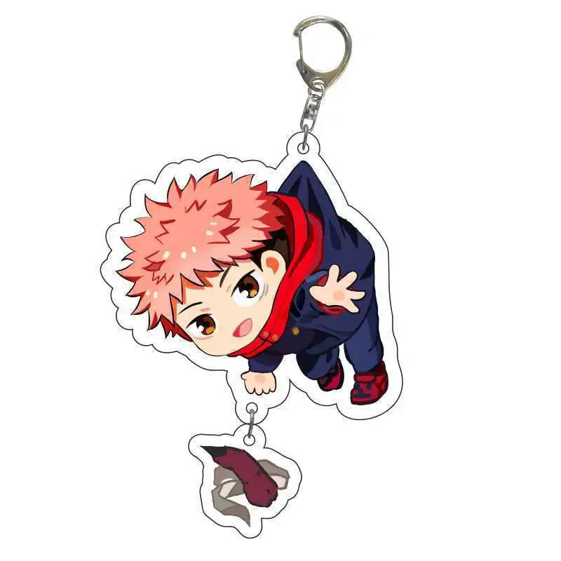 Porte-clés Jujutsu Kaisen Yuji Itadori Peace Cute