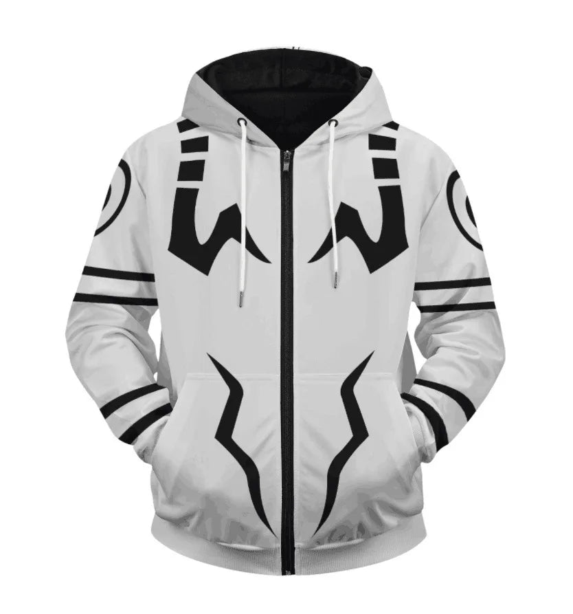 Veste Jujutsu Kaisen Gris Sukuna Tatoo Démon
