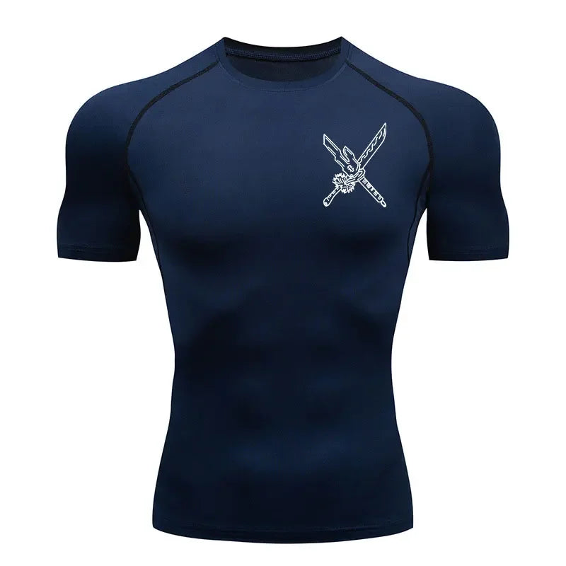 T-shirt Compression Jujutsu Kaisen Arme énergie Oculte