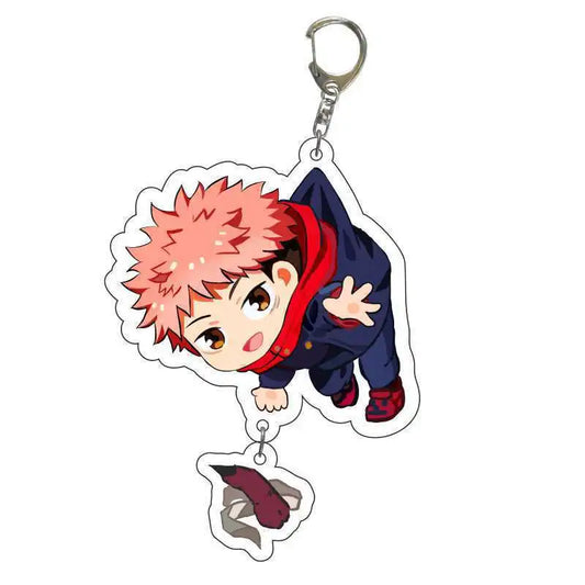 Porte-clés Jujutsu Kaisen Yuji Itadori Peace Cute
