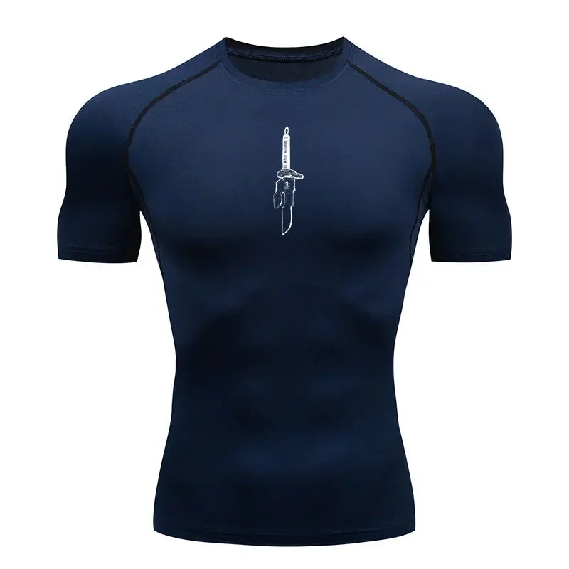 T-shirt Compression Jujutsu Kaisen Arme énergie Oculte