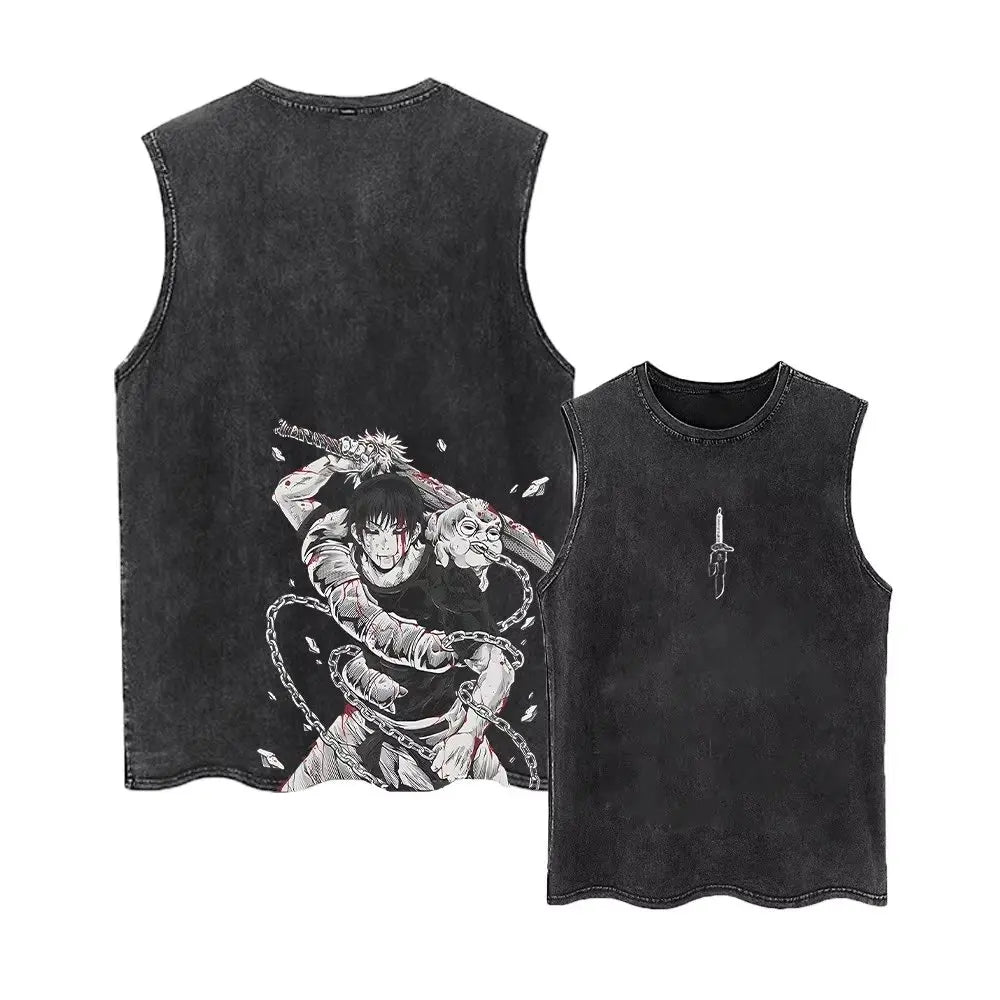 Débardeur Jujutsu Kaisen Vintage Toji Premium