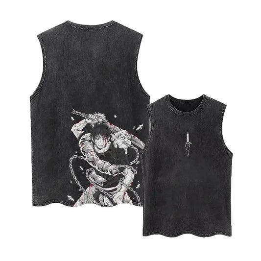 Débardeur Jujutsu Kaisen Vintage Toji Premium