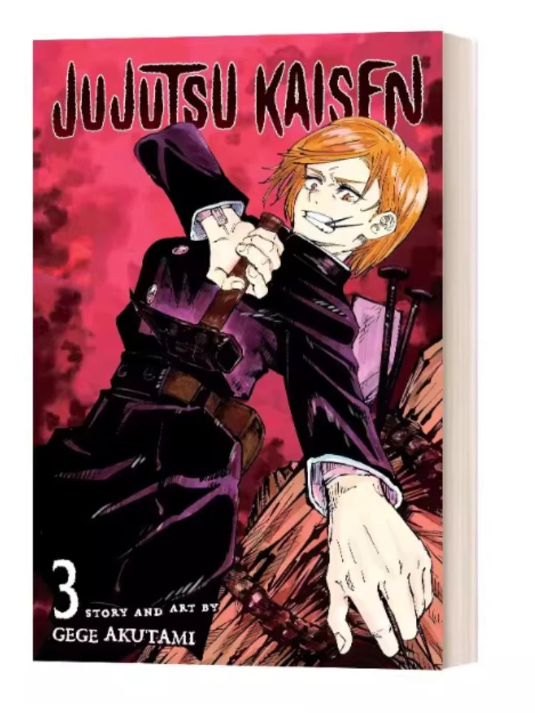 Jujutsu Kaisen manga volume 3 cover with blonde character pointing forward