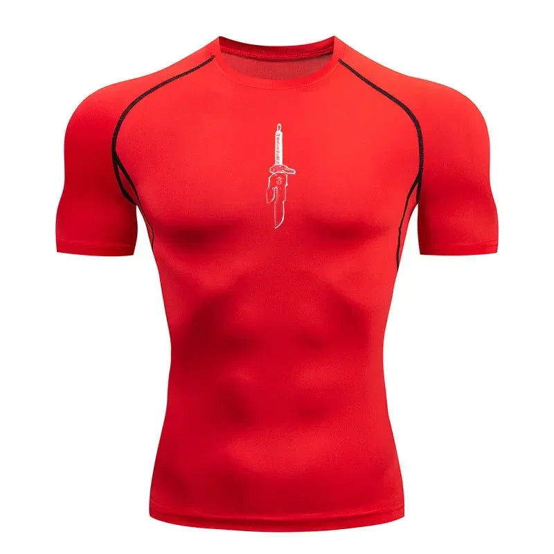T-shirt Compression Jujutsu Kaisen Arme énergie Oculte