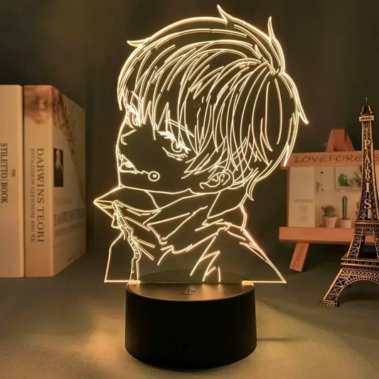 Lampe LED Toge Inumaki, silhouette lumineuse sur base noire