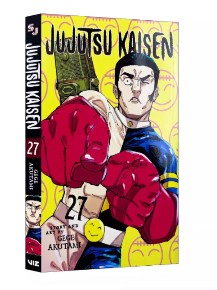 Jujutsu Kaisen manga volume 27 cover with bold title and red-suited character art