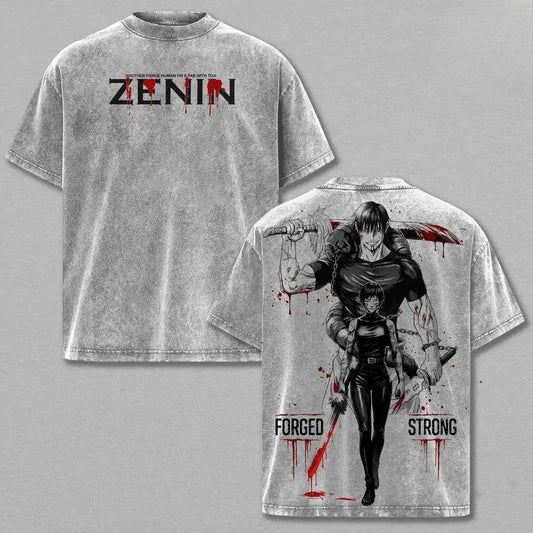 T-shirt Jujutsu Kaisen Famille Zenin Toji X Maki