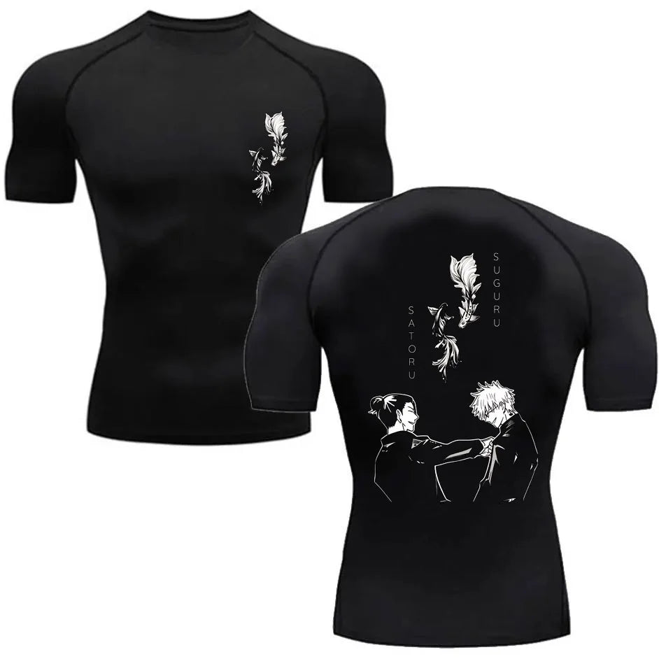 T-shirt Compression Jujutsu Kaisen Sotoru X Suguru