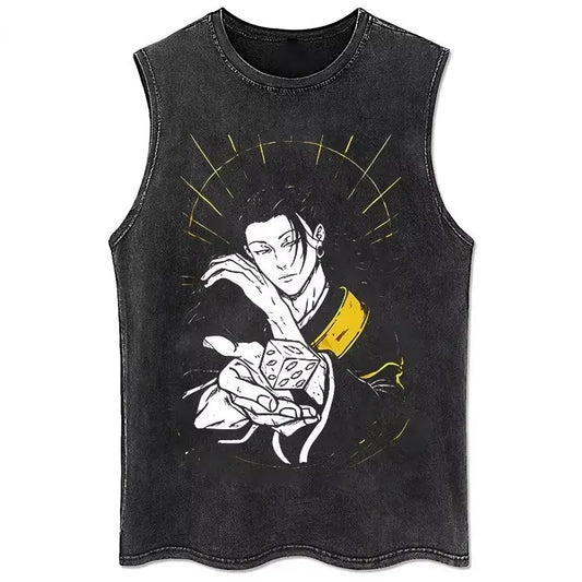 Débardeur Jujutsu Kaisen Vintage Suguru Geto Fléau